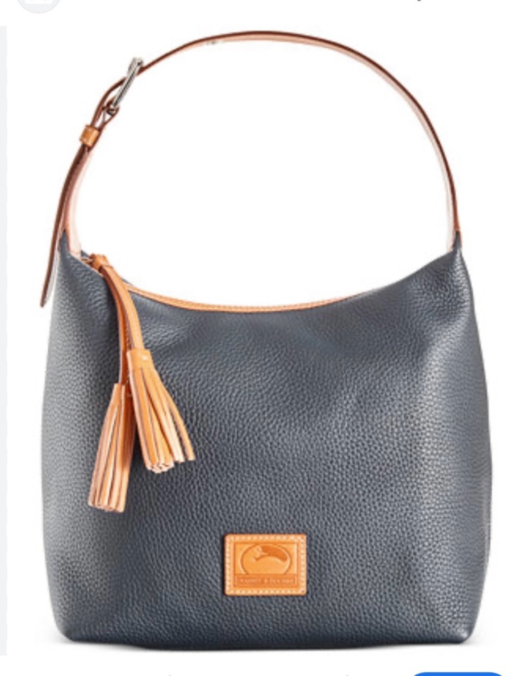 Dooney & Bourke Paige Sac Hobo Gray Pebble Leather Shoulder Bag
